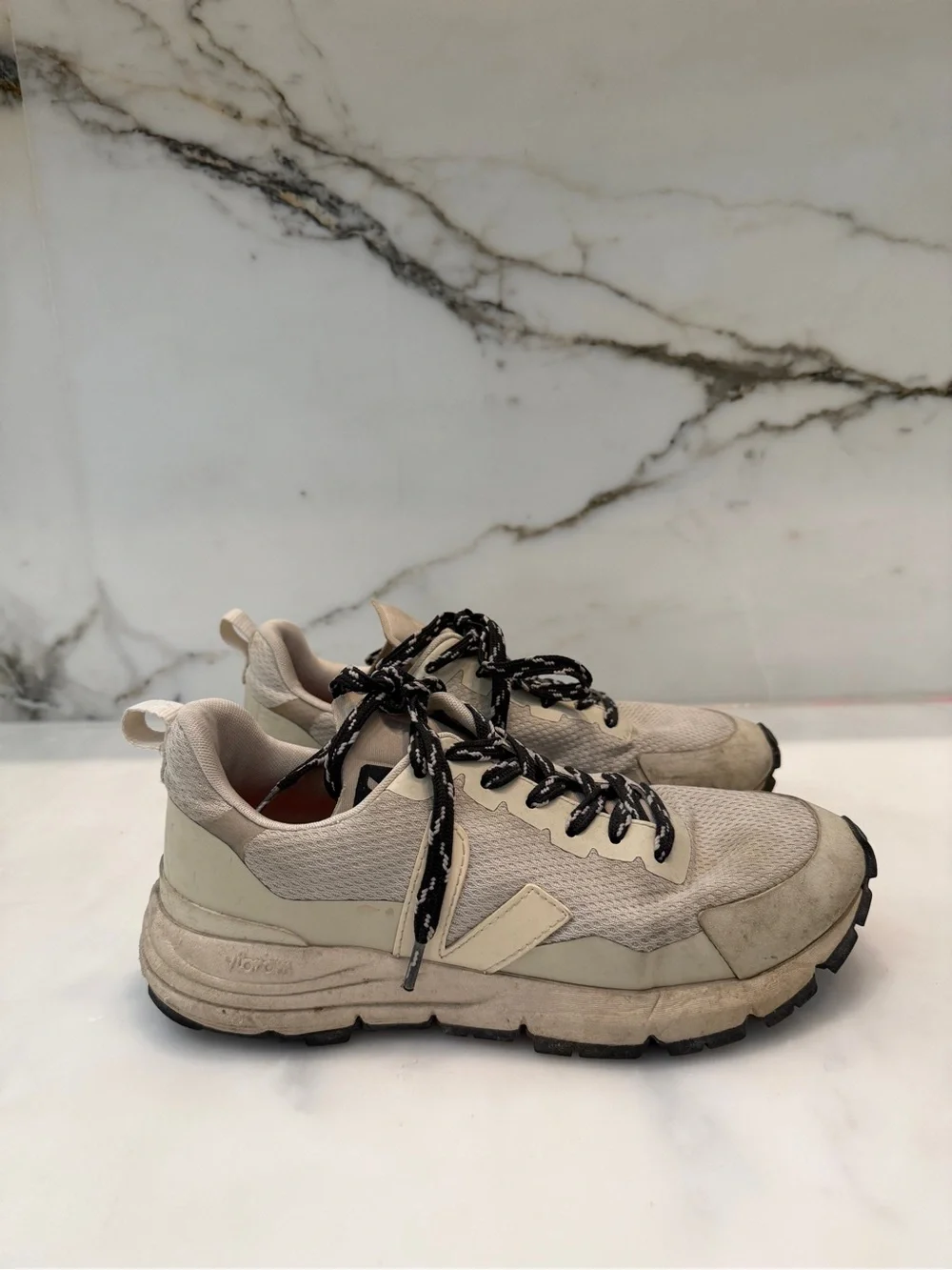 Veja Neutral Beige Athletic Sneakers